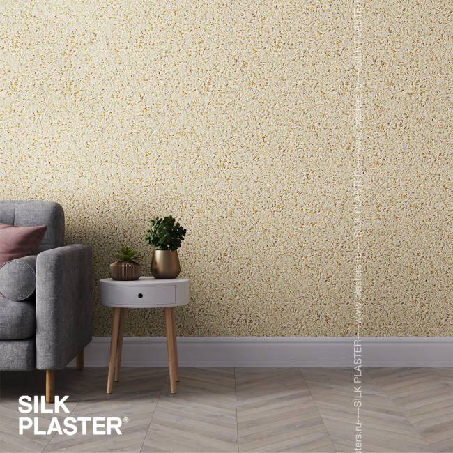 Жидкие обои Silk Plaster Silk Plaster Эйр лайн (Air line), оттенок 608 - фото в интерьере