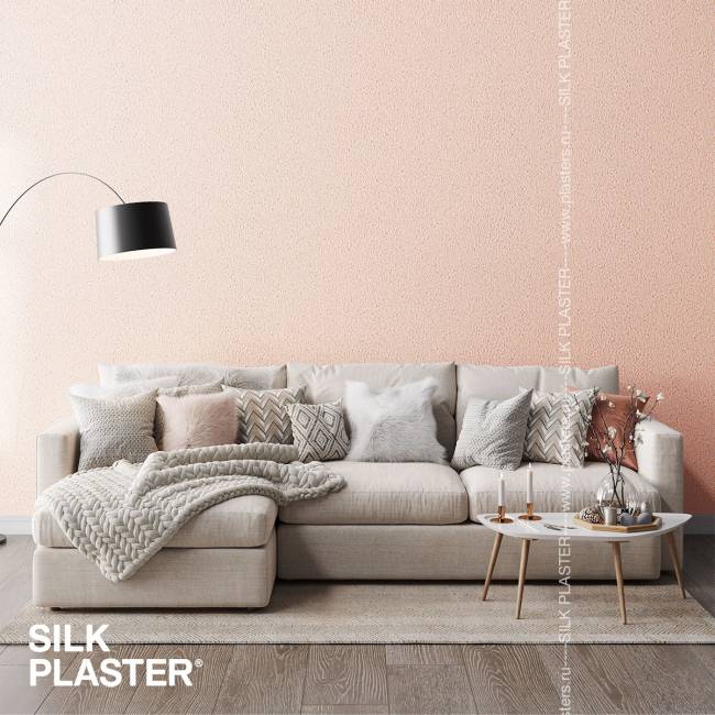 Жидкие обои Silk Plaster Silk Plaster Мастер Силк 1 (Master Silk 1), оттенок 5 - фото в интерьере