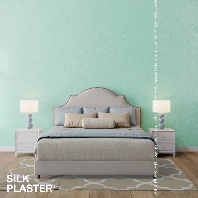 Жидкие обои Silk Plaster Silk Plaster Мастер Силк 1 (Master Silk 1), оттенок 17 - фото в интерьере