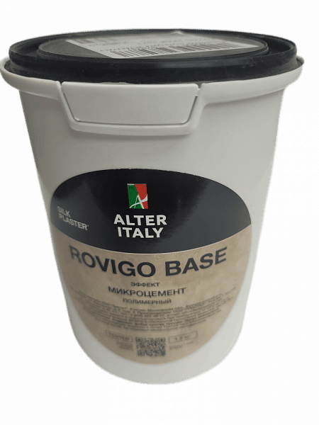 Тестер декоративного покрытия AlterItaly ROVIGO Base с эффектом Микроцемент 1,0 л