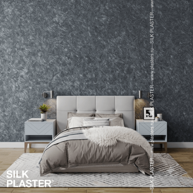 Жидкие обои Silk Plaster Silk Plaster под колеровку ЛаРум Софт (LaRoom Soft), оттенок 91 - фото в интерьере