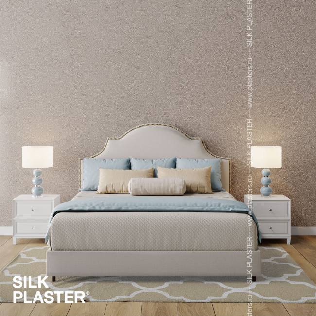 Жидкие обои Silk Plaster Silk Plaster Прованс (Provence), оттенок 050 - фото в интерьере
