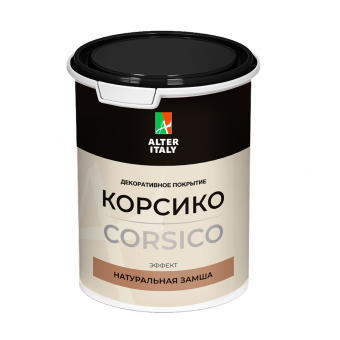 Декоративное покрытие AlterItaly CORSICO (КОРСИКО) с эффектом натуральной замши, 2.2 л