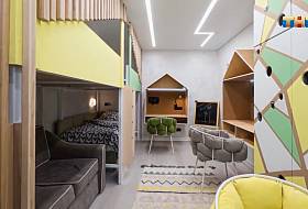 Интерьер спальни с декоративной штукатуркой Miracle