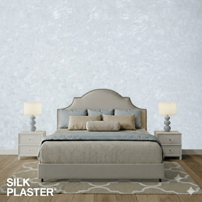 Жидкие обои Silk Plaster Silk Plaster под колеровку ЛаРум Софт (LaRoom Soft), оттенок  - фото в интерьере