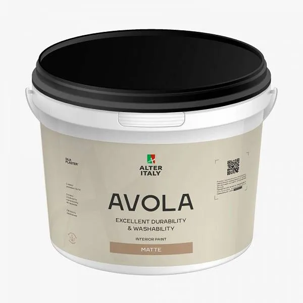 Краска AlterItaly АВОЛА МАТОВАЯ (AVOLA MATTE), база А, объем 0,9 л