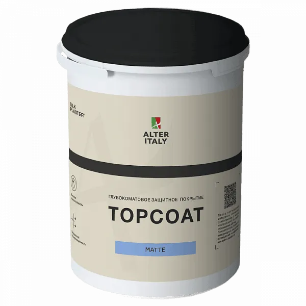 Защитное покрытие ALTERITALY ТОПКОТ МАТ (TOPCOAT MATTE) для декоративных штукатурок, 1 л