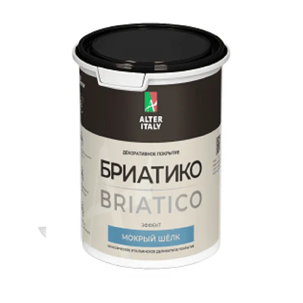 Декоративное покрытие AlterItaly БРИАТИКО (BRIATICO) с эффектом Мокрый шелк, 2,5 л