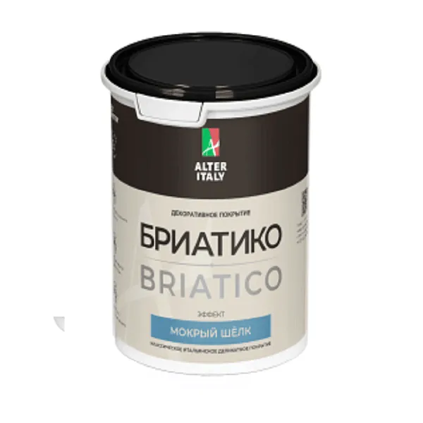 Декоративное покрытие AlterItaly БРИАТИКО (BRIATICO) с эффектом Мокрый шелк, 2,5 л