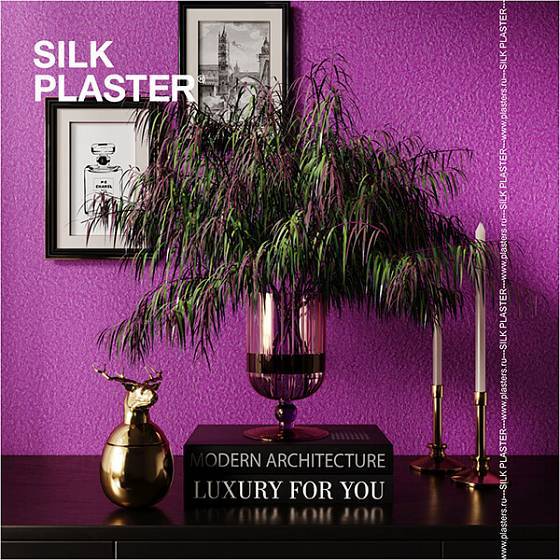 Жидкие обои Silk Plaster Арт Дизайн 254 в интерьере